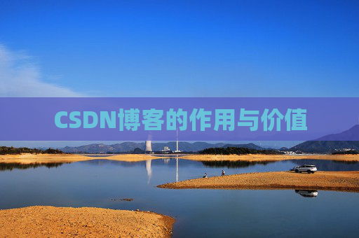 CSDN博客的作用与价值